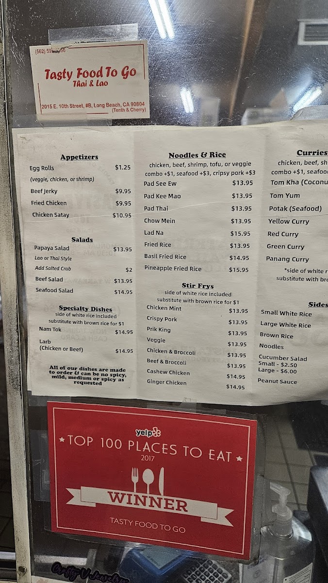 Menu Tasty Food To Go - Thai & Lao-5